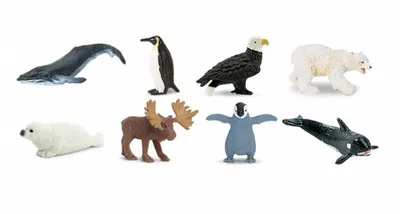 Produktbild von minifiguren Glücksbringer-Nordpolgummi 2 cm 8-teilig