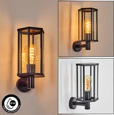 Produktbild von Atri Außenleuchte aus Metall/Glas in Schwarz/Klar