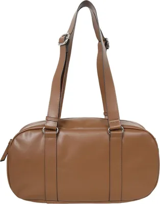 Produktbild von CINQUE Leder Handtasche Henkeltasche Diane Bowling Bag Brown braun