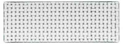 Produktbild von Rechteckige Servierplatte 42x15 cm, Bossa Nova, Servierteller aus Kristallglas, spülmaschinenfest