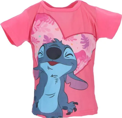 Productafbeelding van Lilo & Stitch T-shirt voor kinderen, maat 4 jaar, roze