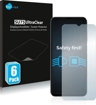 A product box for screen protectors and a smartphone with a screen protector applied.