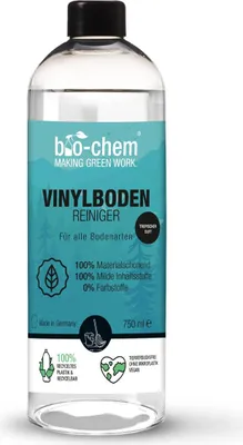 Produktbild von bio-chem Vinyl-, PVC- und PolyurethanBodenreiniger - 750 ml - Konzentriertes Reinigungsmittel für die materialschonende Reinigung von PVC-Designbelag, Vinyl-, Linoleum- und Laminatböden aller Arten