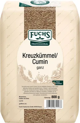 Image de Fuchs Cumin Cumin entier à l'arôme intense paquet de 800g