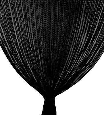 Image de Moustiquaire pour porte - 140 x 230 cm - noir