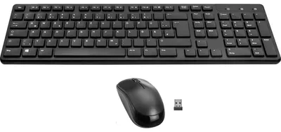Produktbild von SPEEDLINK SIGNIUM Deskse- Wireless, Volle Größe (100%), Kabellos, RF Wireless, QWERTZ, Schwarz, Maus enthalten