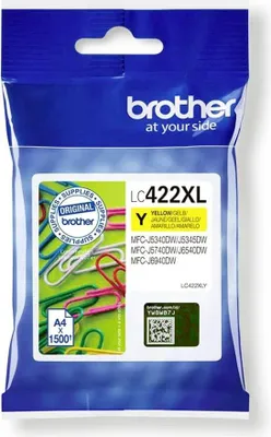Image de Encre jaune BROTHER XL pour MFC-J5340/5740/6540/6940, environ 1 500 pages