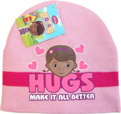 Image de Bonnet Disney Doc McStuffins pour filles rose 54