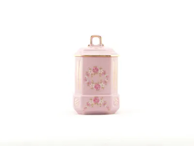 Obrázok produktu pre Výhonok 11 cm, ružový porcelán, kvety, Leander