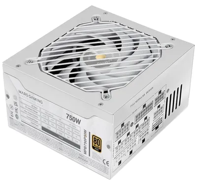 Productafbeelding van Mars Gaming MPB750PSI, 750 W, 200 - 240 V, 47 - 63 Hz, 5 A, Actief, 130 W