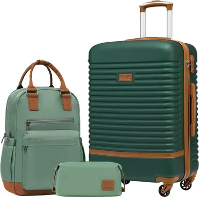 Produktbild von COOLIFE Koffer Trolley Set 3-teilig ABS Hartschale TSA-Schloss