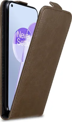 Image de Cadorabo Housse pour OnePlus 9RT 5G Housse de protection marron Flip Etui Housse de téléphone portable Case Cover