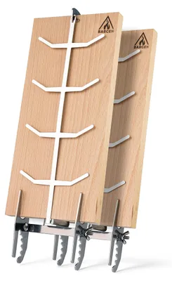 Immagine prodotto di Elzusha - Set di 2 mensole "Flame Salmon" per barbecue
