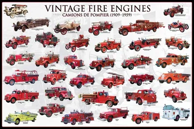 Immagine prodotto di Educational - Autopompe d'epoca - Poster stampa 91,5x61 cm