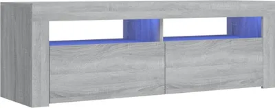 Produktbild von vidaXL TV-Schrank mit LED-Leuchten Grau Sonoma 120x35x40 cm