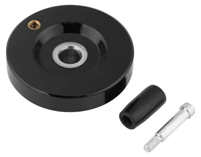 Productafbeelding van Bakeliet handwiel voor draaibank, 10 mm asdiameter, 63 mm diameter