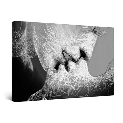 Obrázek produktu pro Startonight Obrazy na plátně Černobílé Adam a Eva, D Připraveno k zavěšení 80 x 120 cm