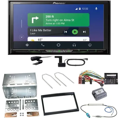 Produktbild von Pioneer AVH-Z9200DAB Android Auto Einbauset für Peugeot 207 307 Partner Expert