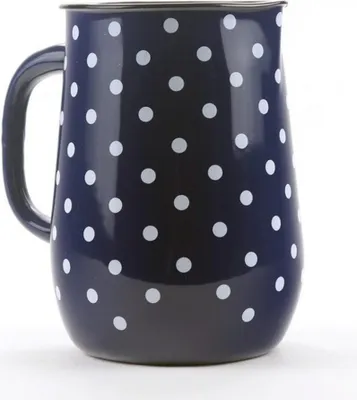 Immagine prodotto di BELIS Brocca smaltata Belis/Sfinx, blu, punto bianco, 2,5 l