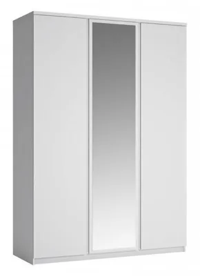 Image de Grande armoire à 3 portes avec miroir pour la chambre à coucher Fribo