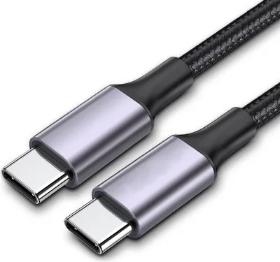 Produktbild von USB C auf USB C Schnell Ladekabel 2m Typ C Kabel 60W Schnellladekabel Datenkabel Nylon für Samsung Xiaomi Apple Huawei HTC LG Acer Lenovo