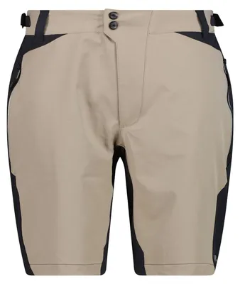 Immagine prodotto di Pantaloni Bermuda da uomo CMP Freebike con fondello e tecnologia Dry Function, beige, taglia 50