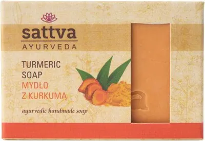 MYDŁO W KOSTCE DO CIAŁA KURKUMA 125 g - SATTVA (AYURVEDA)