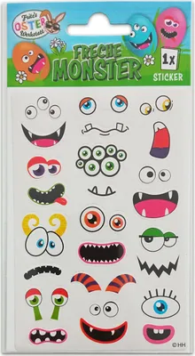 Produktbild von itenga Oster Sticker Freche Monster Gesichter 380.151.91