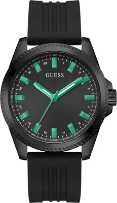 Produktbild von Guess Herren Uhr Armbanduhr Analog CHAMP GW0639G4 Silikon