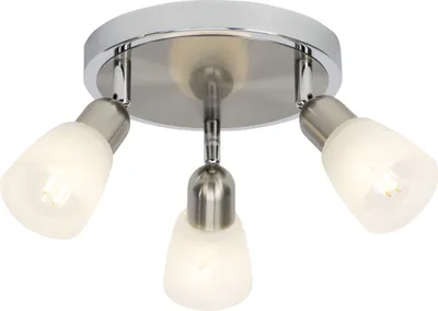 Produktbild von BRILLIANT Spotrondell, 3-flammig Bethany silber IP20 E14 40 Watt LED-Leuchtmittel inklusive und wechselbar