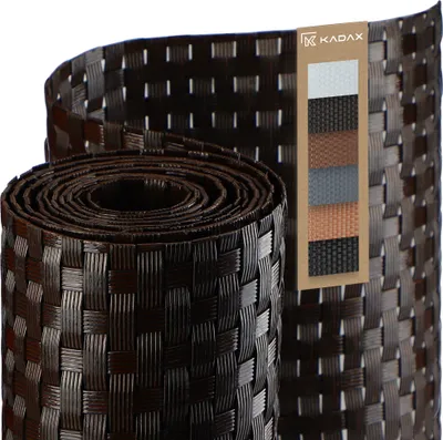 Produktbild von KADAX Balkonabdeckung Technorattan Balkonmatte 1x1m
