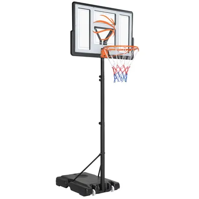 Produktbild von FCH Basketballständer höhenverstellbar 135-305cm, Basketballkorb Basketballanlage mit 2 Rädern,grau