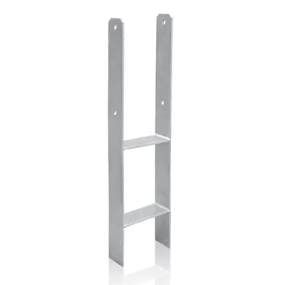 Immagine prodotto di VINGO H-anchor 121 mm scarpe per pali zincate a caldo per carport supporto per pali zincato per legno quadrato 12x12 cm (senza viti)