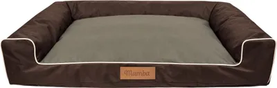 Produktbild von Großes Hundebett Hundesofa Hundekissen Hundekörbchen  Waschbar - Farbe Braun - Hundematte Größe XL - 100x65 cm