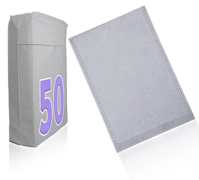 Imagen del producto de Toallitas desechables, 50 unidades, suaves y absorbentes, para la limpieza de la piel