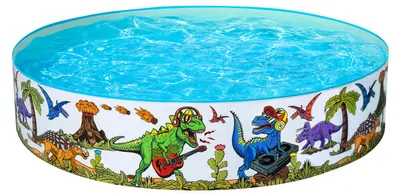 Produktbild von Bestway® Fill 'n Fun™ Planschbecken Dinosaurier, Ø 183 x 38 cm