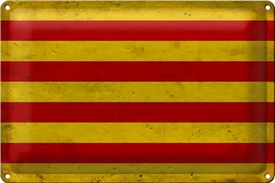 Produktbild von Blechschild Flagge 40x30cm Seneyera Fahne Ctalan