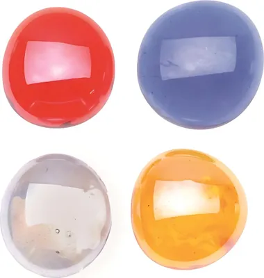 Produktbild von Glorex Glasnuggets 20 mm mix irisierend