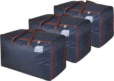Image de Ensemble Omgoods 3 pièces, sacs de rangement de 105 litres - Idéal pour ranger sous le lit
