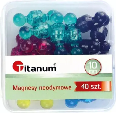 Obrázek produktu pro Neodymový magnet mix 10 mm 40 ks Titanum