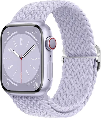 Produktbild von BStrap Elastic Nylon Armband für Apple Watch 38/40/41mm, misty purple