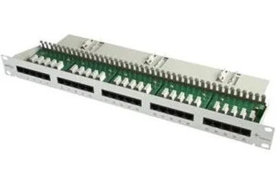 Produktbild von Telegärtner 25-port ISDN patch panel, RJ-45, Rackeinbau, 1U, 482,9 mm, 44,2 mm, 164,8 mm