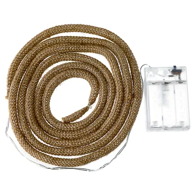 Immagine prodotto di Ghirlanda luminosa a LED a forma di corda, 20 LED, lunghezza circa 200 cm, LED bianco caldo