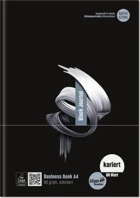Zdjęcie produktu dla Staufen® style 608560100 Geschäftsbuch - A4, 80 Blatt, 90 g/qm, kariert, schwarz