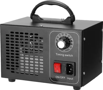 Obrázok produktu pre Generátor ozónu – Ozónový prístroj – Výkon 60 g/h O3 – Dezinfekcia a čistenie vzduchu – Odstraňuje formaldehyd, dym a zápachy zvierat – Čierny