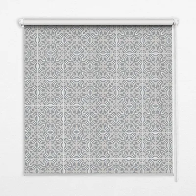 Produktbild von Seitenzug-Rollo Fensterrollo Jalousie - Lichtdurchlässig Springrollos - 90x140 cm - Portugiesische Fliese