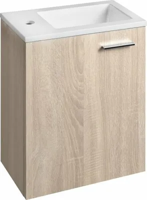 Zdjęcie produktu dla Szafka podumywalkowa ZOJA z umywalką 40x22 cm, dąb platynowy