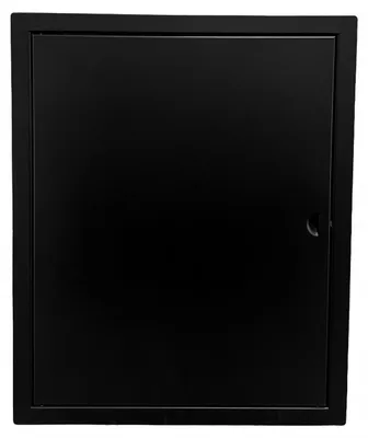 Produktbild von Kimi Revisionstür 40x50 Schwarz Metall Einrastverschluss