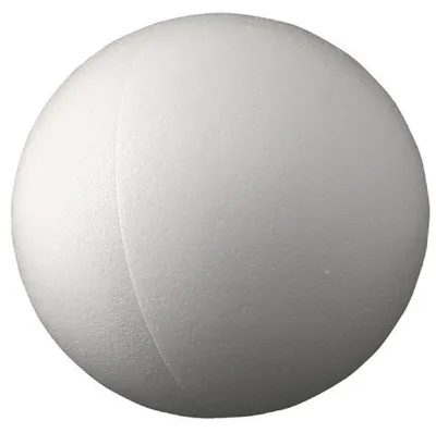 Produktbild von STYROPOR-KUGEL ca. 200mm, 20cm/1 Stück/Hohlkugel teilbar