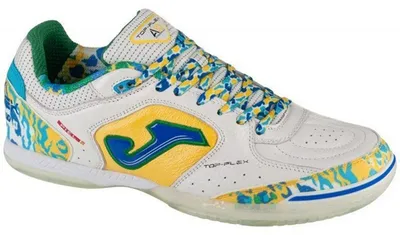 Produktbild von Joma - Herren Hallenfußballschuhe "Top Flex 2452", Leder PP6964 (44,5 EU) (Weiß/Bunt)